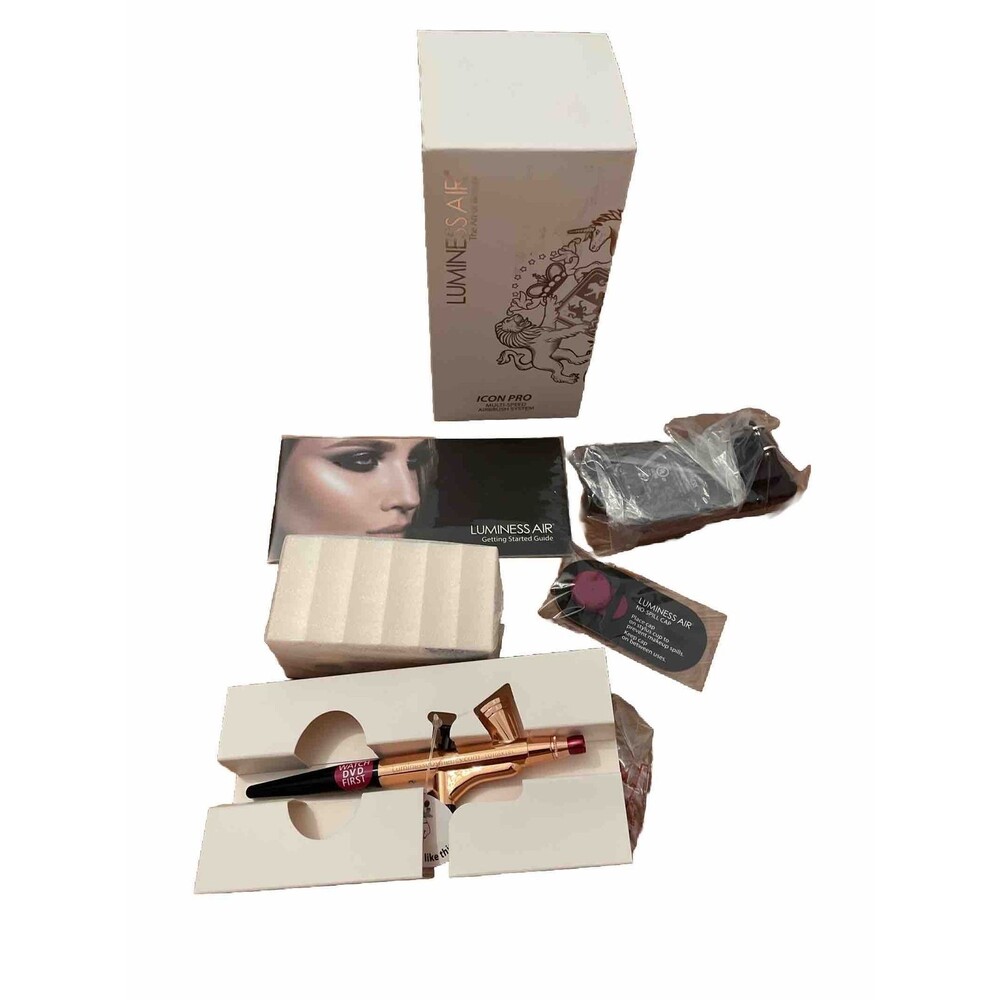 Luminess Air Icon Pro Rose Gold Multi-Speed Airbrush System LI-100RWT UNUSED